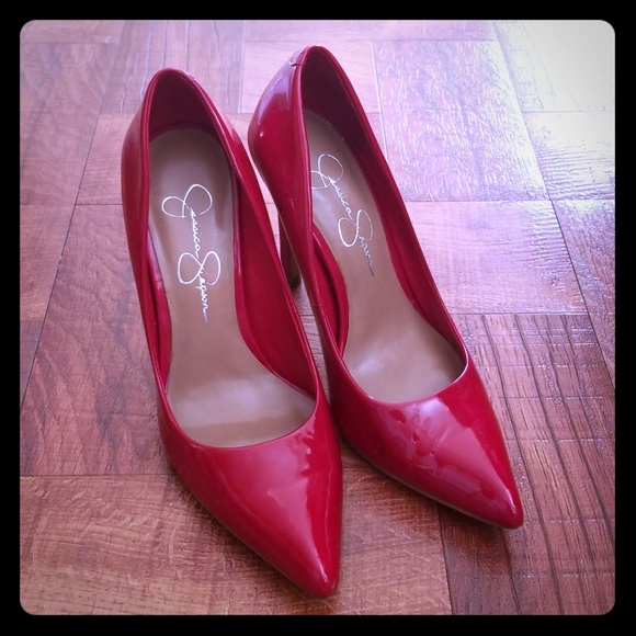 Jessica Simpson red heels... Come and get them! - Picture 1 of 1